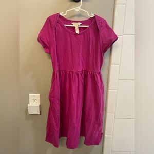 Matilda Jane Fuchsia Short Sleeve Dress / Size 12 / EUC